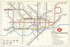 Seller image for London Tube - Diagram of lines - No. 1 1979 [679/2433M/1000000 (R)] for sale by Antiqua Print Gallery