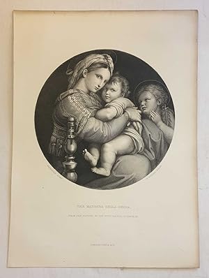 Madonna Della Sedia, c.1875 Engraving by Schuler