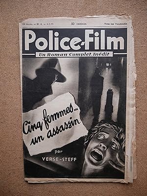 Image du vendeur pour Police-Film 2 - Cinq Femmes. Un assassin mis en vente par Guy David Livres Noirs et Roses