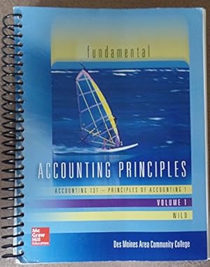 Immagine del venditore per Fundamental Accounting Principles, Accounting 131 Volume 1 DMACC venduto da Reliant Bookstore