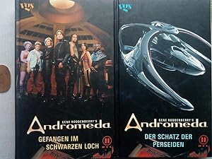 Imagen del vendedor de Gene Roddenberry's Andromeda. Bd.1&2. Gefangen im Schwarzen Loch. Der Schatz des Perseiden a la venta por Versandantiquariat Jena