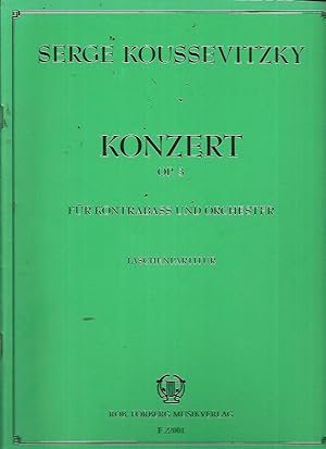 Konzert fur Kontrabass und Orchester Op.3: Taschenpartitur / Pocket Score [Combined Study Score f...