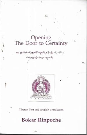 Bild des Verkufers fr Opening the Door to Certainty zum Verkauf von Bookfeathers, LLC