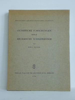 Bild des Verkufers fr Archaische Schildbnder. Ein Beitrag zur Frhgriechischen Bildgeschichte und Sagenberlieferung zum Verkauf von Celler Versandantiquariat