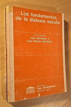 Bild des Verkufers fr Los fundamentos de la dislexia escolar zum Verkauf von Llibres Bombeta