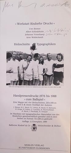 "Werkstatt Rixdorfer Drucke". Handpressendrucke 1976 bis 1988 "zum Ballspiel".