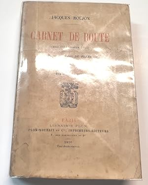 Carnet de route ( Aout 1914-Janvier 1915)