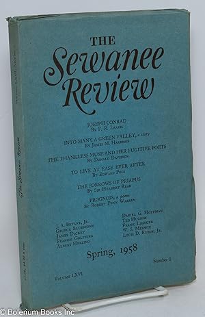 Bild des Verkufers fr The Sewanee Review: vol. 66, #2, Spring 1958: Joseph Conrad by Leavis zum Verkauf von Bolerium Books Inc.