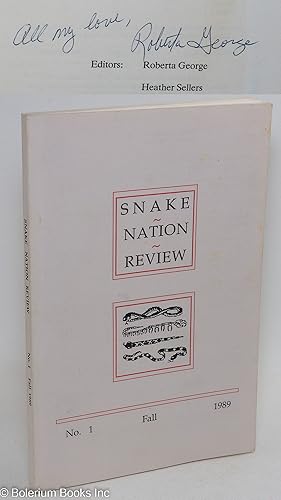 Seller image for Snake Nation Review: #1, Fall 1989 [signed by the editor] for sale by Bolerium Books Inc.