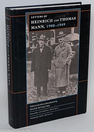 Imagen del vendedor de Letters of Heinrich and Thomas Mann, 1900-1949 a la venta por Bolerium Books Inc.