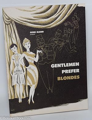 Seller image for Gene Mann presents Gertrude Niesen in "Gentlemen Prefer Blonds" by Anita Loos [souvenir program] for sale by Bolerium Books Inc.