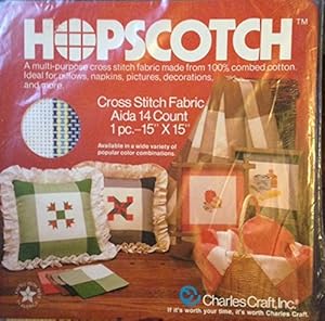 Immagine del venditore per Hopscotch -- A multi-purpose cross stitch fabric made from combed cotton -- Aida 14 Count -- 1 pc. 15" x 15" -- Green / Blue / White/ Yellow Plaid venduto da Reliant Bookstore