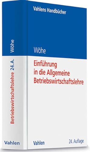 Seller image for Einfhrung in die Allgemeine Betriebswirtschaftslehre for sale by Berliner Bchertisch eG