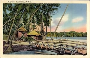 Bild des Verkufers fr Ansichtskarte / Postkarte Mayaro Trinidad und Tobago, Dorfpartie zum Verkauf von akpool GmbH