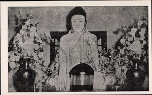 Seller image for Ansichtskarte / Postkarte Sarnath Indien, Buddha Image, in Chinese Temple for sale by akpool GmbH
