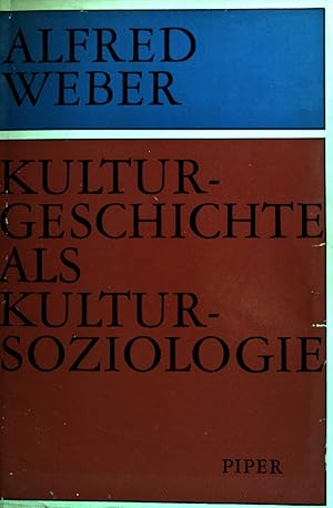Bild des Verkufers fr Kulturgeschichte als Kultursoziologie. zum Verkauf von books4less (Versandantiquariat Petra Gros GmbH & Co. KG)