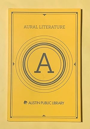 Seller image for Aural Literature for sale by Exchange Value Books