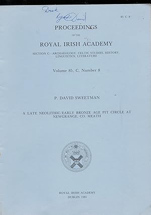 Proceedings of the Royal Irish Academy Vol. 85 C, No 8, A Late Bronze Age Pit Circle at Newgrange...