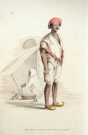 Image du vendeur pour The Costume of Hindostan, elucidated by sixty coloured engravings; with descriptions in English and French, taken in the years 1798 and 1799. By Balt. Solvyns, of Calcutta. mis en vente par Bernard Quaritch Ltd ABA ILAB