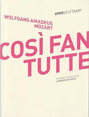Seller image for Programmheft Wolfgang Amadeus Mozart COSI FAN TUTTE Premiere 31. Mai 2015 Spielzeit 2014 / 2015 for sale by Programmhefte24 Schauspiel und Musiktheater der letzten 150 Jahre
