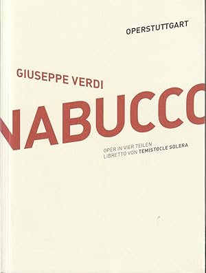 Bild des Verkufers fr Programmheft Giuseppe Verdi NABUCCO Premiere 24. Februar 2013 Spielzeit 2012 / 13 zum Verkauf von Programmhefte24 Schauspiel und Musiktheater der letzten 150 Jahre