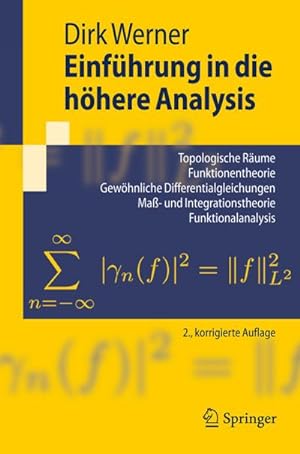 Seller image for Einfhrung in die hhere Analysis for sale by BuchWeltWeit Ludwig Meier e.K.
