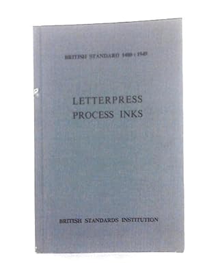 Image du vendeur pour Letterpress Process Inks mis en vente par World of Rare Books