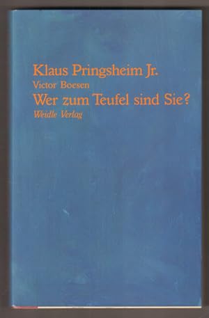 Seller image for Wer zum Teufel sind Sie? Lebenserinnerungen. Aus dem Englischen von Tilman Lang. for sale by Antiquariat Neue Kritik