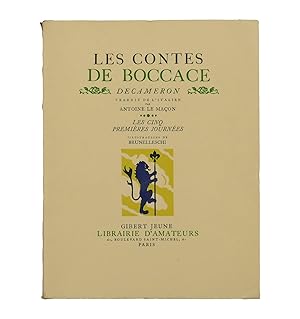 Image du vendeur pour Les contes de Boccace. mis en vente par Librairie La Jument Verte