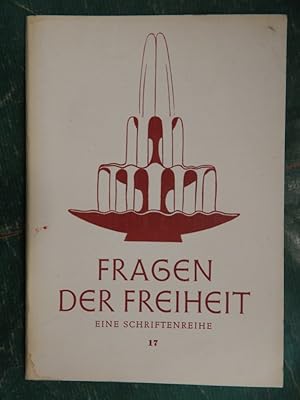 Imagen del vendedor de Fragen der Freiheit - Folge 17 a la venta por Buchantiquariat Uwe Sticht, Einzelunter.