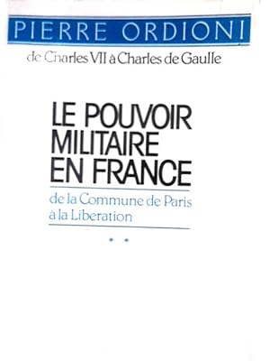 Seller image for Le Pouvoir Militaire en France for sale by World of Rare Books