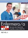 Enfermero/a. Servicio de Salud de Castilla y León (SACYL). Test Vol. II. Oposiciones