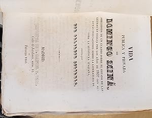 Imagen del vendedor de Vida pblica y privada de Domingo Scin, precedida de un cuadro sobre el estado de las letras en Sicilia por los aos de 1837 con algunas indicaciones sobre la literatura de toda la pennsula italiana a la venta por Librera La Candela