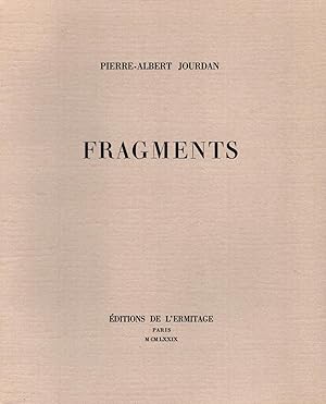 Seller image for Fragments. for sale by Librairie Jean-Yves Lacroix