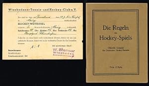 Die Regeln des Hockey-Spiels: Offizielle Ausgabe des Deutschen Hockey-Bundes. -