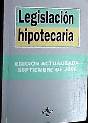Image du vendeur pour Legislacin hipotecaria mis en vente par Librera La Candela