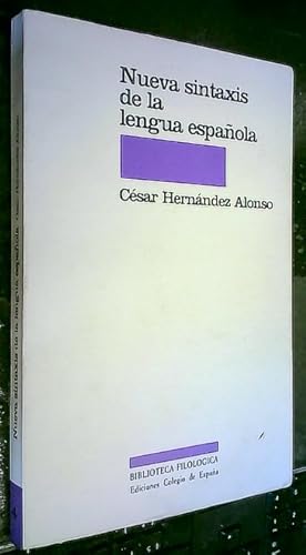 Imagen del vendedor de Nueva sintaxis de la lengua espaola a la venta por Librera La Candela
