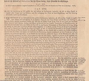 Papists Act 1716 c. 18. An Act to Oblige Papists to Register their Names and Real Estates; and fo...