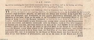 c.34. An Act for Continuing The Laws Mentioned, Relating to The Poor, and to The Buying and Selli...