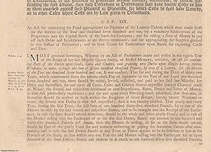 1718 Printing : South Sea Bubble : National Debt Act 1718 c. 19. An Act for Redeeming The Fund Ap...
