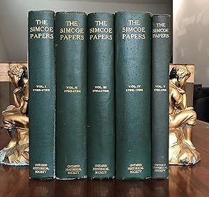 Imagen del vendedor de The Correspondence of Lieut. Governor John Graves Simcoe, with allied documents relating to his administration of the government of Upper Canada. [5 volumes] a la venta por CARDINAL BOOKS  ~~  ABAC/ILAB