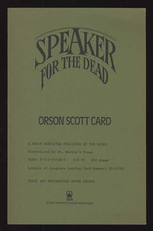 SPEAKER FOR THE DEAD