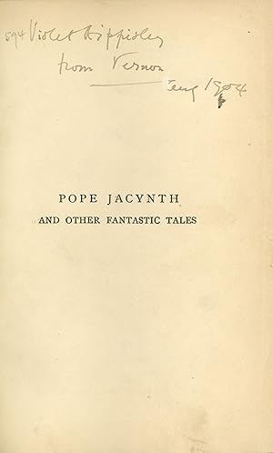 Image du vendeur pour POPE JACYNTH AND OTHER FANTASTIC TALES mis en vente par Currey, L.W. Inc. ABAA/ILAB