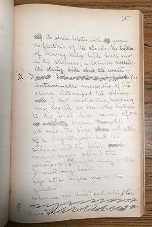 Image du vendeur pour THE MESSENGER [Novelette]. Original handwritten manuscript, corrected throughout in Chambers' hand. 104 pages, written in pencil on the rectos of ruled paper measuring 32x20 cm. Not dated, but written circa 1896-1897 mis en vente par Currey, L.W. Inc. ABAA/ILAB