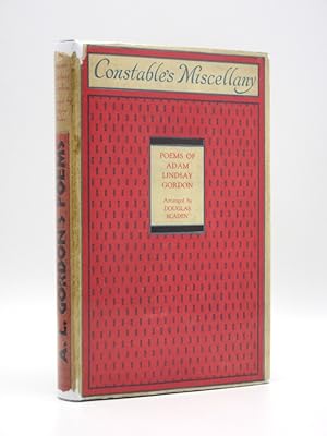 Seller image for The Poems of Adam Lindsay Gordon: Constable's Miscellany Series No.8 for sale by Tarrington Books