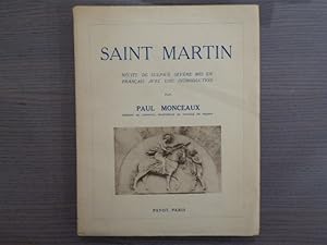 Image du vendeur pour SAINT MARTIN, Rcits de Sulpice Svre mis en Franais avec une introduction. mis en vente par Tir  Part