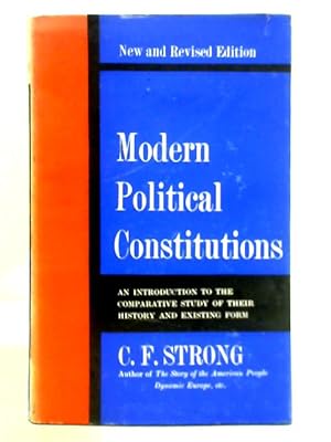 Imagen del vendedor de Modern Political Constitutions a la venta por World of Rare Books