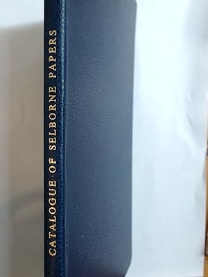 Bild des Verkufers fr Catalogue of the Papers of Roundell Palmer (1812 - 1895) First Earl of Selborne. zum Verkauf von Plurabelle Books Ltd