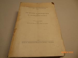 Bild des Verkufers fr Die Klner Schreinsbcher des 13. und 14. Jahrhunderts. (= Publikation der Gesellschaft fr rheinische Geschichtskunde, Band 46.) zum Verkauf von Krull GmbH
