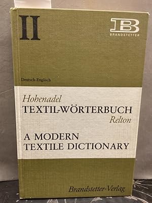 Image du vendeur pour Textil-Wrterbuch - A modern Textiel Dictionary. Band 2. mis en vente par Kepler-Buchversand Huong Bach